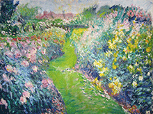 Sentiero tra i fiori (olio su tela 80x60)
